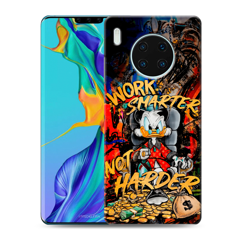 Пластиковый чехол на Huawei Mate 30 Pro с принтом Дональд Дак Деньги Пластиковый чехол на Huawei Mate 30 Pro с принтом Дональд Дак Деньги