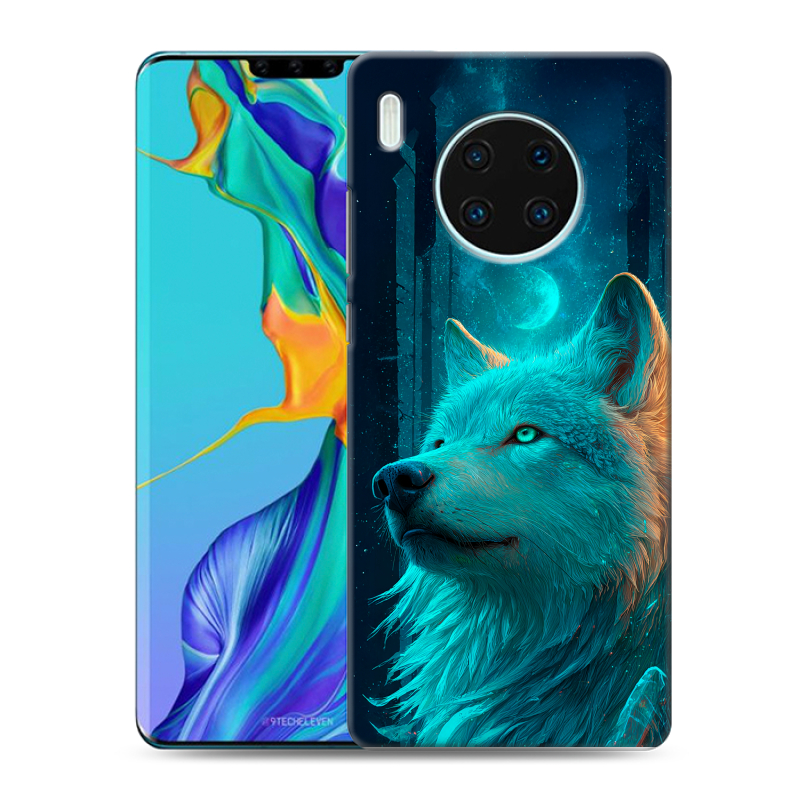 Пластиковый чехол на Huawei Mate 30 Pro с принтом бабочки саккура Пластиковый чехол на Huawei Mate 30 Pro с принтом бабочки саккура