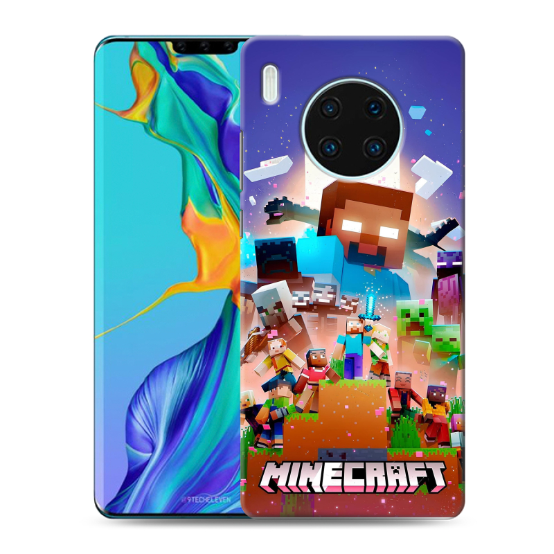 Силиконовый чехол на Huawei Mate 30 Pro с принтом Майнкрафт Minecraft Силиконовый чехол на Huawei Mate 30 Pro с принтом Майнкрафт Minecraft