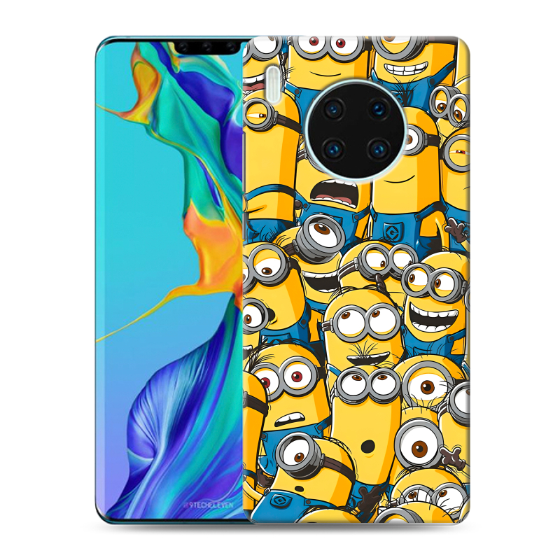 Силиконовый чехол на Huawei Mate 30 Pro с принтом Миньоны Силиконовый чехол на Huawei Mate 30 Pro с принтом Миньоны