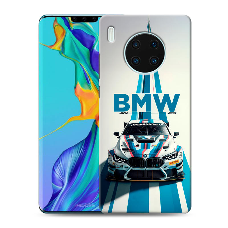 Силиконовый противоударный чехол на Huawei Mate 30 Pro с принтом БМВ BMW Силиконовый противоударный чехол на Huawei Mate 30 Pro с принтом БМВ BMW