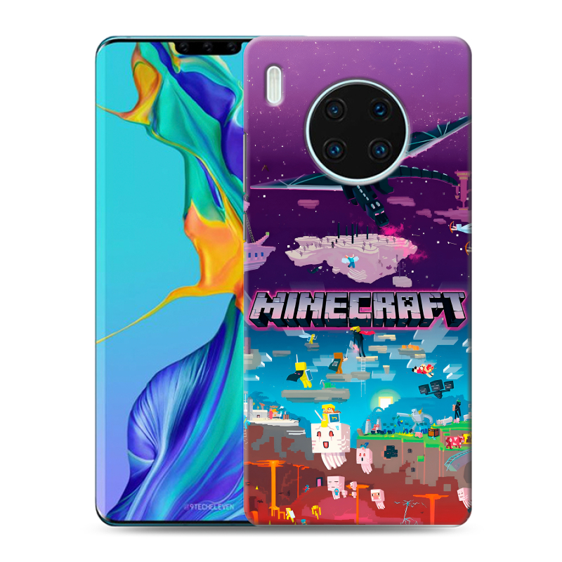 Силиконовый чехол на Huawei Mate 30 Pro с принтом Майнкрафт Minecraft Силиконовый чехол на Huawei Mate 30 Pro с принтом Майнкрафт Minecraft