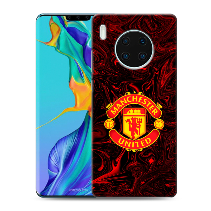 Силиконовый чехол на Huawei Mate 30 Pro с принтом Manchester United Силиконовый чехол на Huawei Mate 30 Pro с принтом Manchester United