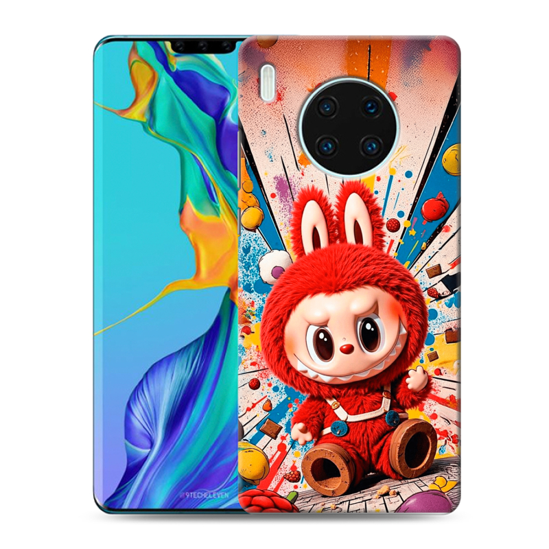 Пластиковый чехол на Huawei Mate 30 Pro с принтом Labubu Лабубу Пластиковый чехол на Huawei Mate 30 Pro с принтом Labubu Лабубу