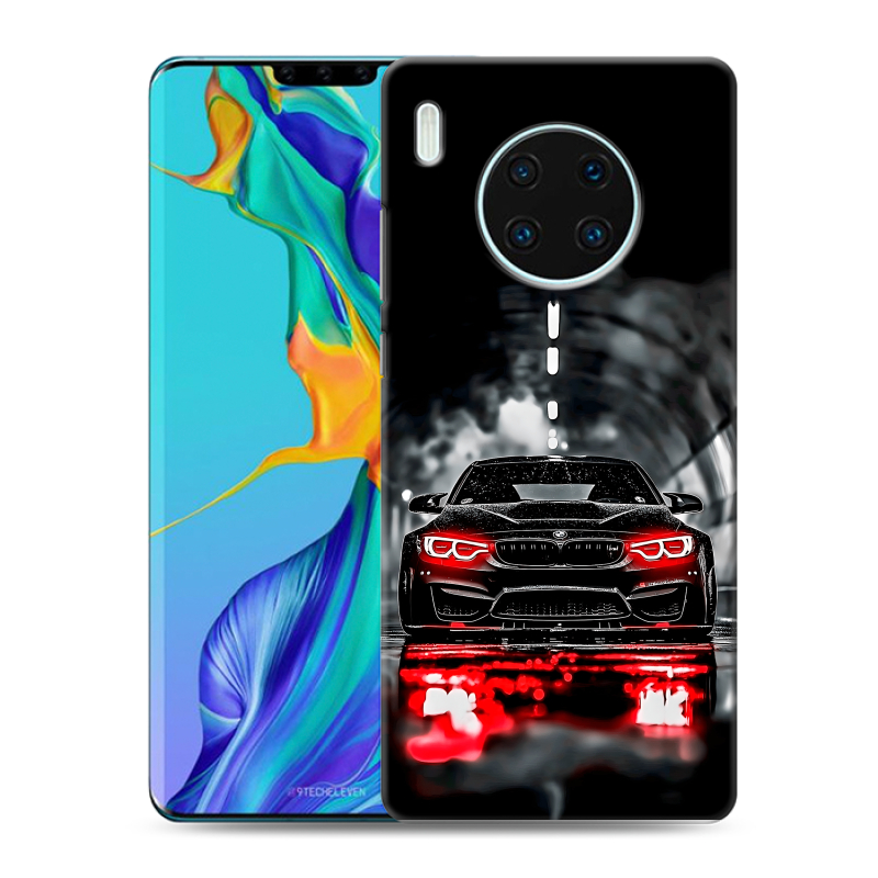 Силиконовый противоударный чехол на Huawei Mate 30 Pro с принтом BMW БМВ Силиконовый противоударный чехол на Huawei Mate 30 Pro с принтом BMW БМВ