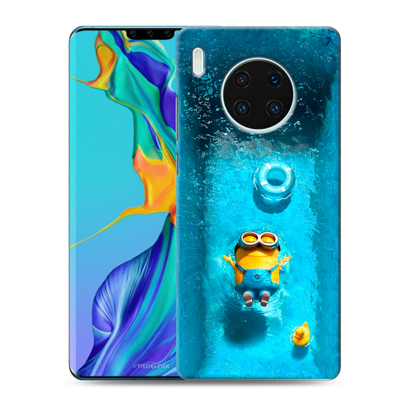 Силиконовый чехол на Huawei Mate 30 Pro с принтом Миньоны Силиконовый чехол на Huawei Mate 30 Pro с принтом Миньоны
