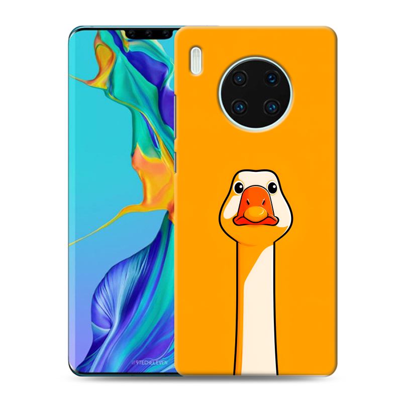 Силиконовый чехол на Huawei Mate 30 Pro с принтом Смешная утка Силиконовый чехол на Huawei Mate 30 Pro с принтом Смешная утка