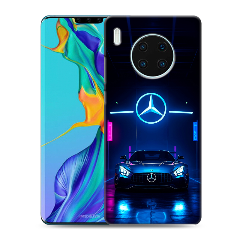 Силиконовый чехол на Huawei Mate 30 Pro с принтом Mercedes Мерседес Силиконовый чехол на Huawei Mate 30 Pro с принтом Mercedes Мерседес