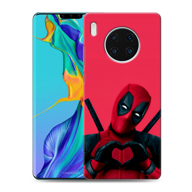 Силиконовый противоударный чехол на Huawei Mate 30 Pro с принтом Дедпул Deadpool Силиконовый противоударный чехол на Huawei Mate 30 Pro с принтом Дедпул Deadpool