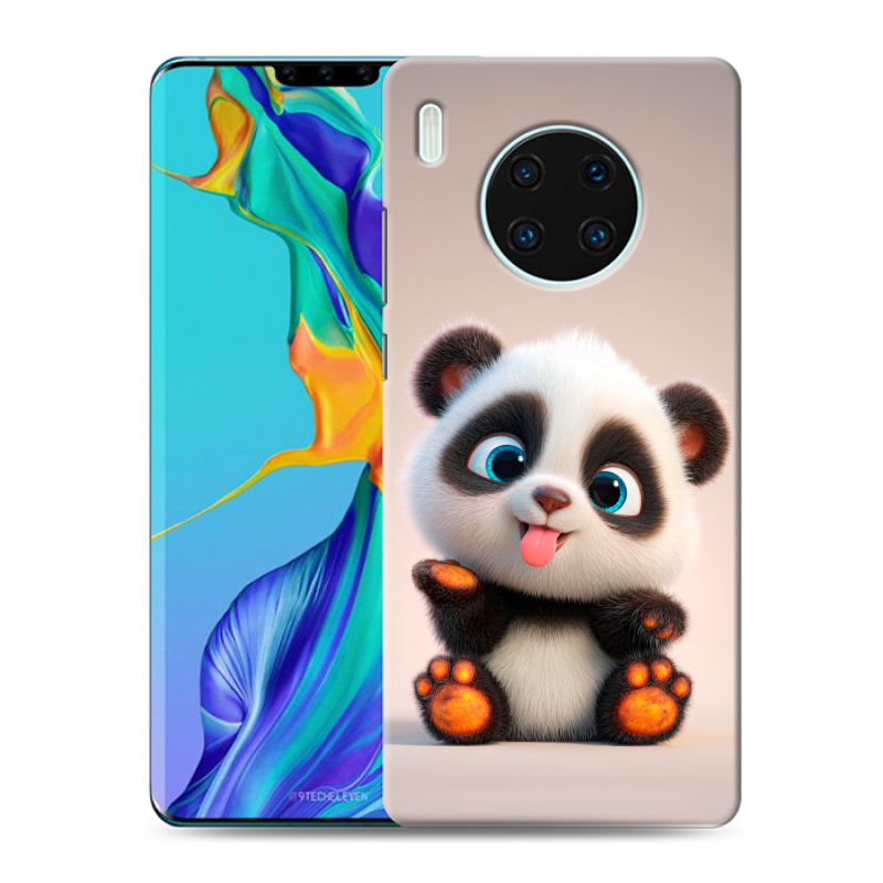 Пластиковый чехол на Huawei Mate 30 Pro с принтом милая панда Пластиковый чехол на Huawei Mate 30 Pro с принтом милая панда