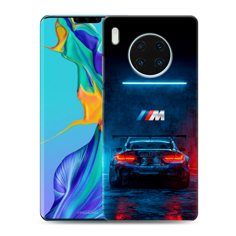 Силиконовый противоударный чехол на Huawei Mate 30 Pro с принтом BMW БМВ Силиконовый противоударный чехол на Huawei Mate 30 Pro с принтом BMW БМВ