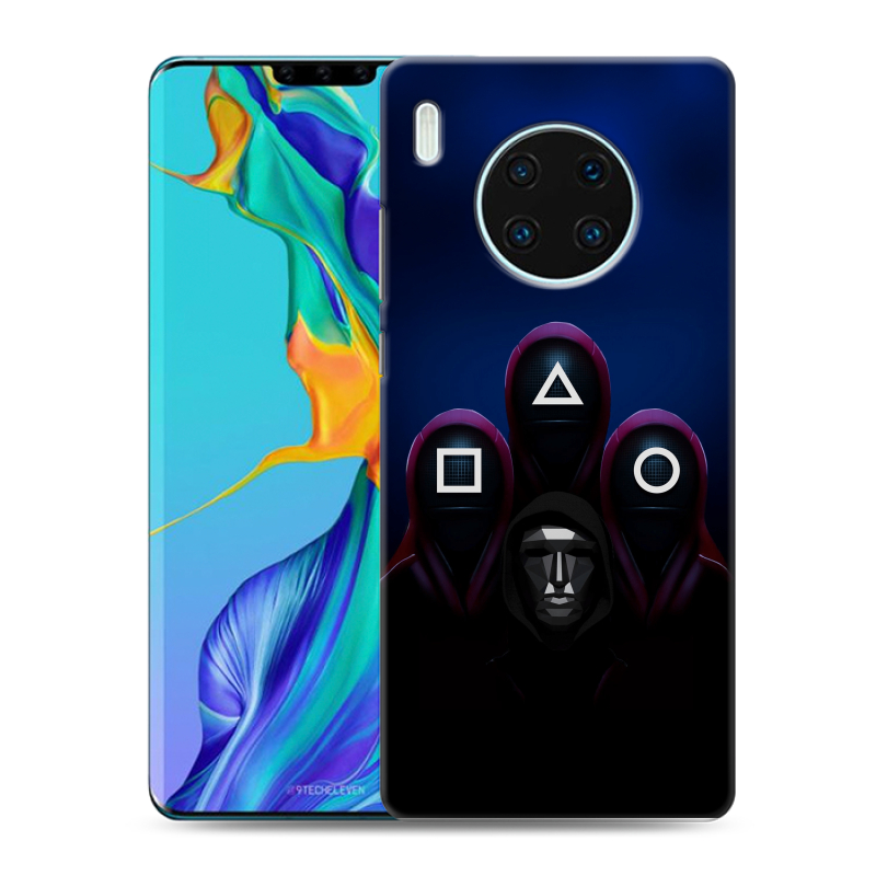 Силиконовый чехол на Huawei Mate 30 Pro с принтом Игра Кальмара Силиконовый чехол на Huawei Mate 30 Pro с принтом Игра Кальмара