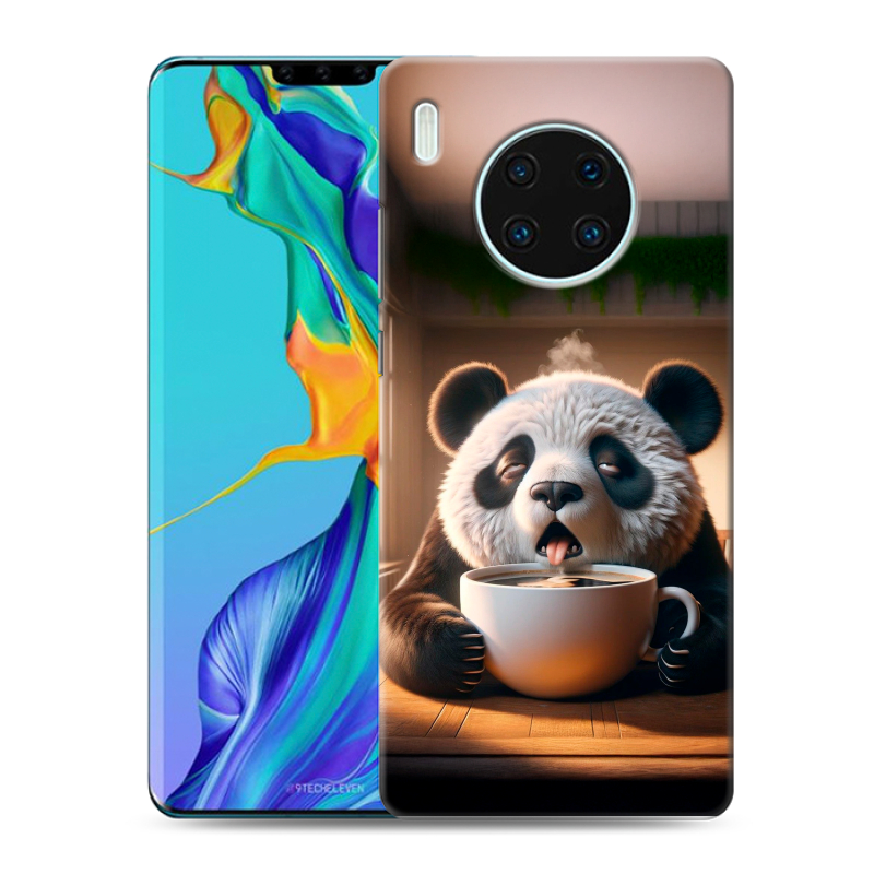 Пластиковый чехол на Huawei Mate 30 Pro с принтом смешная панда Пластиковый чехол на Huawei Mate 30 Pro с принтом смешная панда