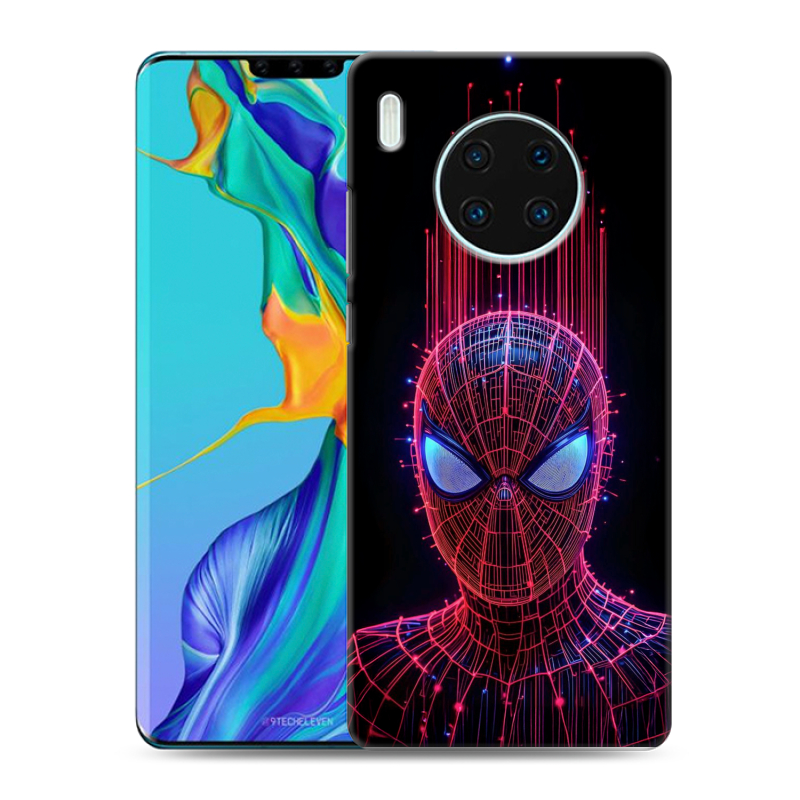 Силиконовый противоударный чехол на Huawei Mate 30 Pro с принтом Spiderman Человек паук Силиконовый противоударный чехол на Huawei Mate 30 Pro с принтом Spiderman Человек паук