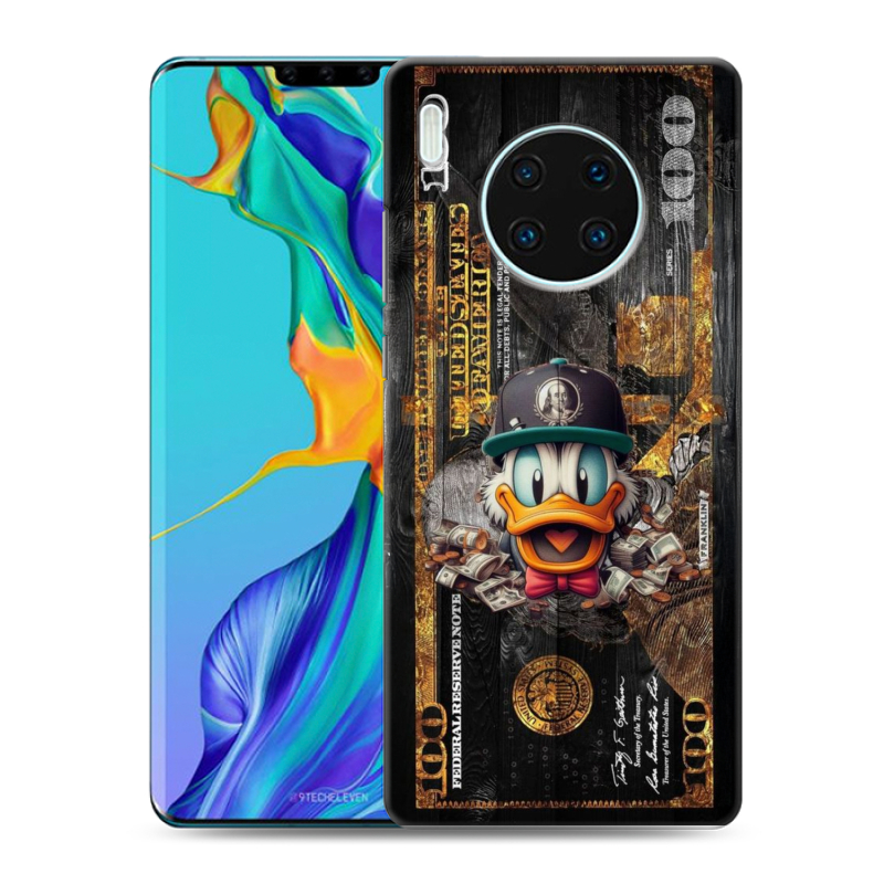 Пластиковый чехол на Huawei Mate 30 Pro с принтом Дональд Дак Доллар Пластиковый чехол на Huawei Mate 30 Pro с принтом Дональд Дак Доллар