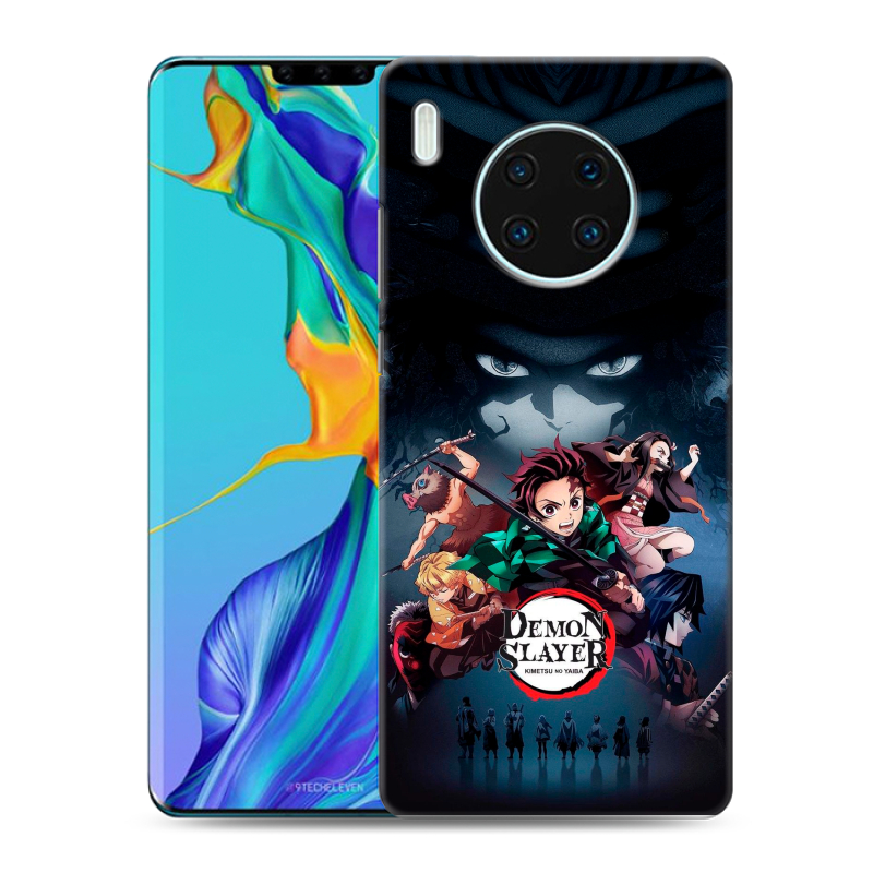 Силиконовый противоударный чехол на Huawei Mate 30 Pro с принтом Demon Slayer Клинок рассекающий демонов Силиконовый противоударный чехол на Huawei Mate 30 Pro с принтом Demon Slayer Клинок рассекающий демонов
