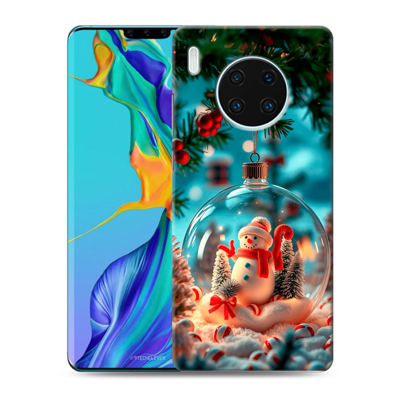 Силиконовый противоударный чехол на Huawei Mate 30 Pro с принтом Новый год Силиконовый противоударный чехол на Huawei Mate 30 Pro с принтом Новый год