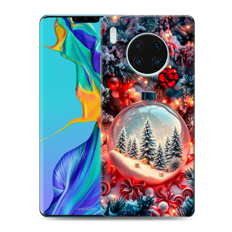 Силиконовый чехол на Huawei Mate 30 Pro с принтом Новый год Силиконовый чехол на Huawei Mate 30 Pro с принтом Новый год