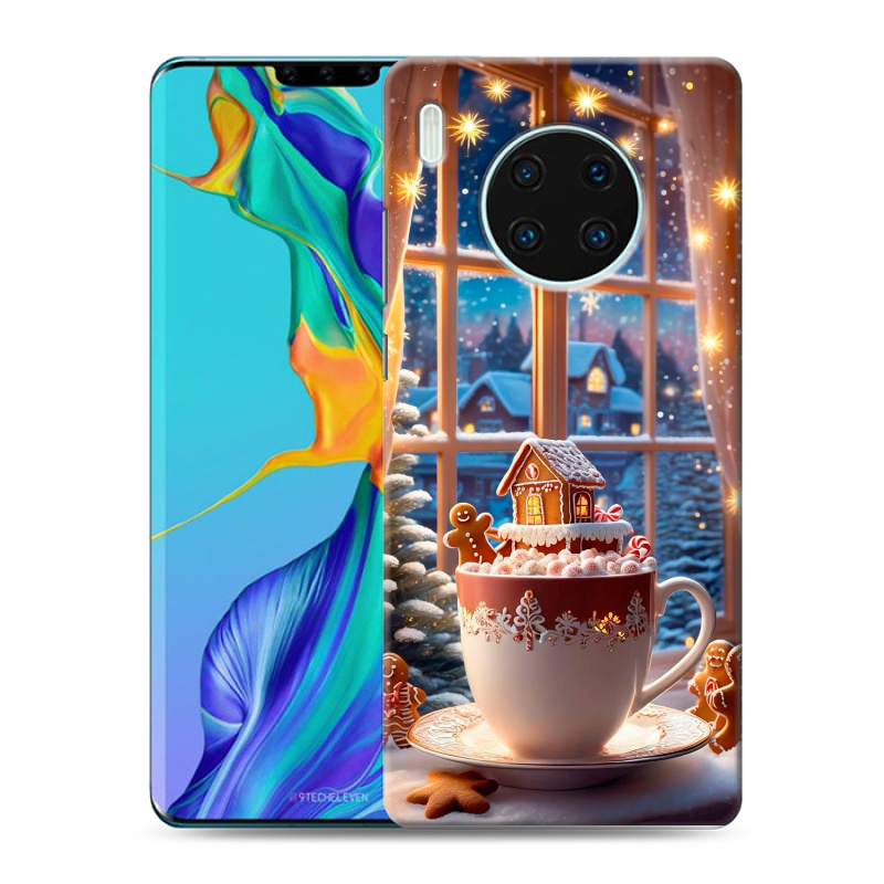 Силиконовый чехол на Huawei Mate 30 Pro с принтом Новый год Силиконовый чехол на Huawei Mate 30 Pro с принтом Новый год
