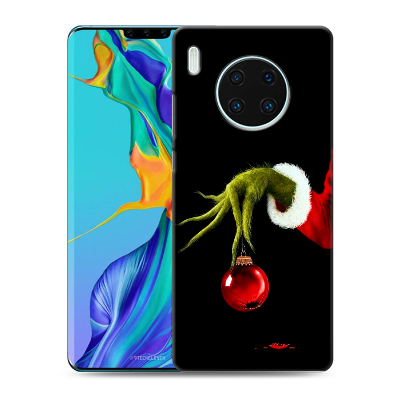 Силиконовый чехол на Huawei Mate 30 Pro с принтом Новый год Гринч Силиконовый чехол на Huawei Mate 30 Pro с принтом Новый год Гринч