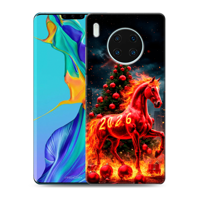 Пластиковый чехол на Huawei Mate 30 Pro с принтом Новый год Пластиковый чехол на Huawei Mate 30 Pro с принтом Новый год