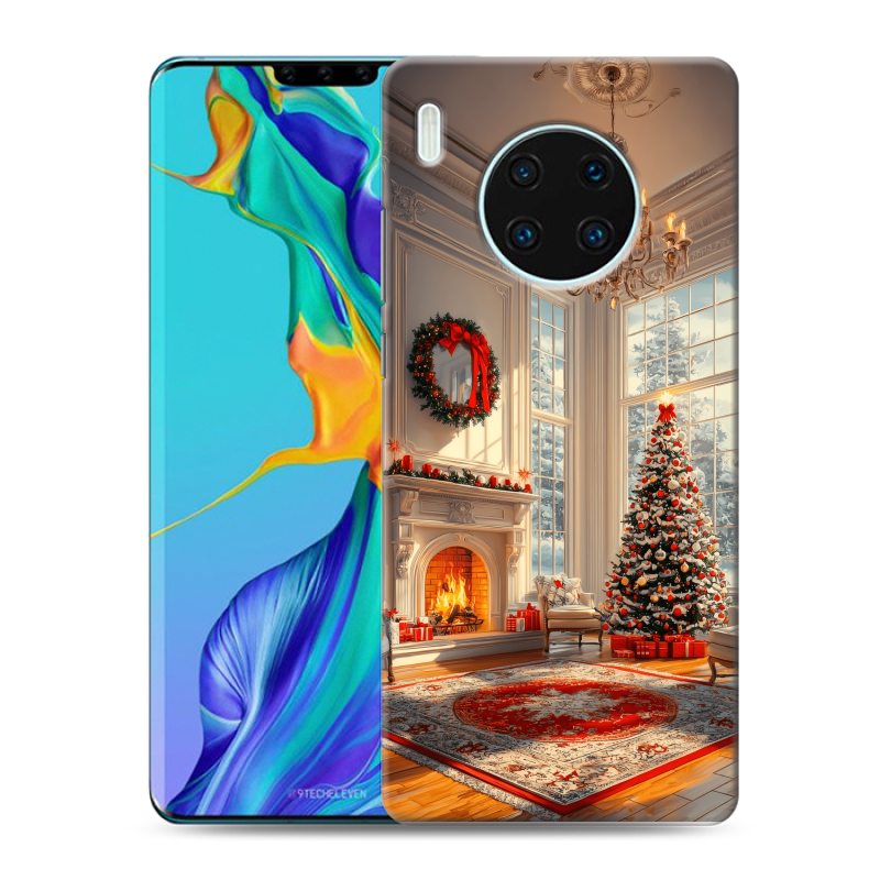 Силиконовый чехол на Huawei Mate 30 Pro с принтом Новый год Силиконовый чехол на Huawei Mate 30 Pro с принтом Новый год
