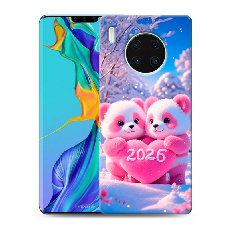 Пластиковый чехол на Huawei Mate 30 Pro с принтом Новый год Пластиковый чехол на Huawei Mate 30 Pro с принтом Новый год