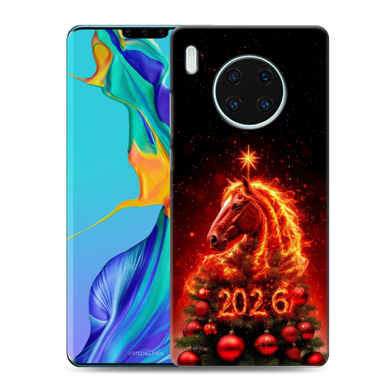 Силиконовый чехол на Huawei Mate 30 Pro с принтом Новый год Силиконовый чехол на Huawei Mate 30 Pro с принтом Новый год