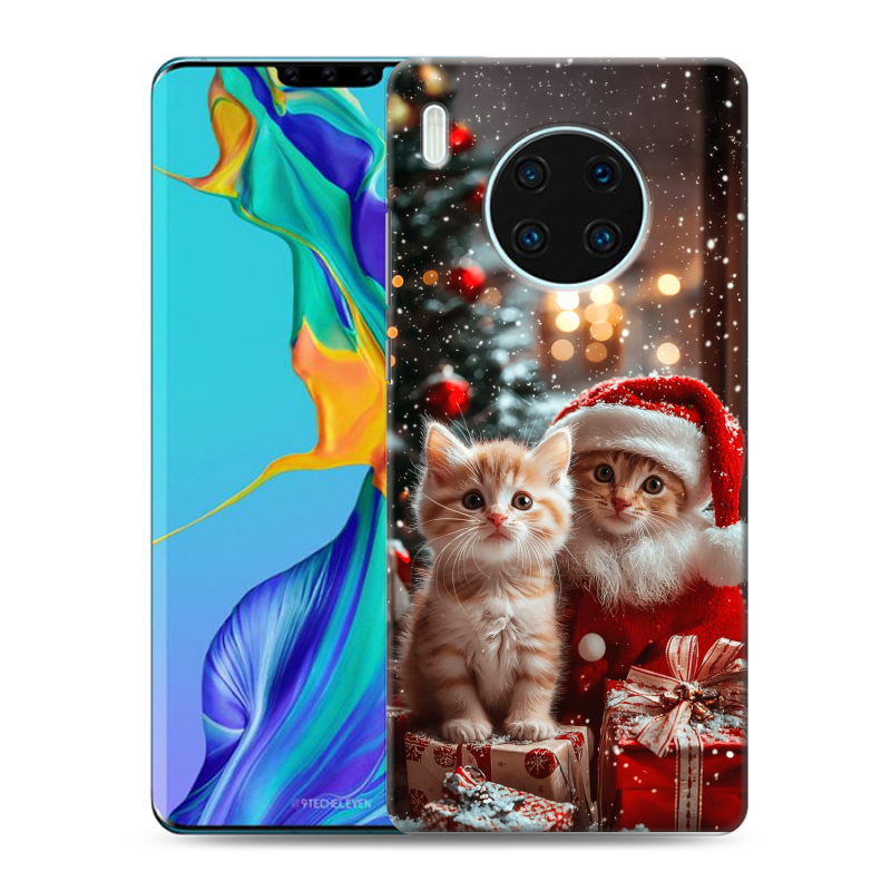 Силиконовый чехол на Huawei Mate 30 Pro с принтом Новый год Силиконовый чехол на Huawei Mate 30 Pro с принтом Новый год