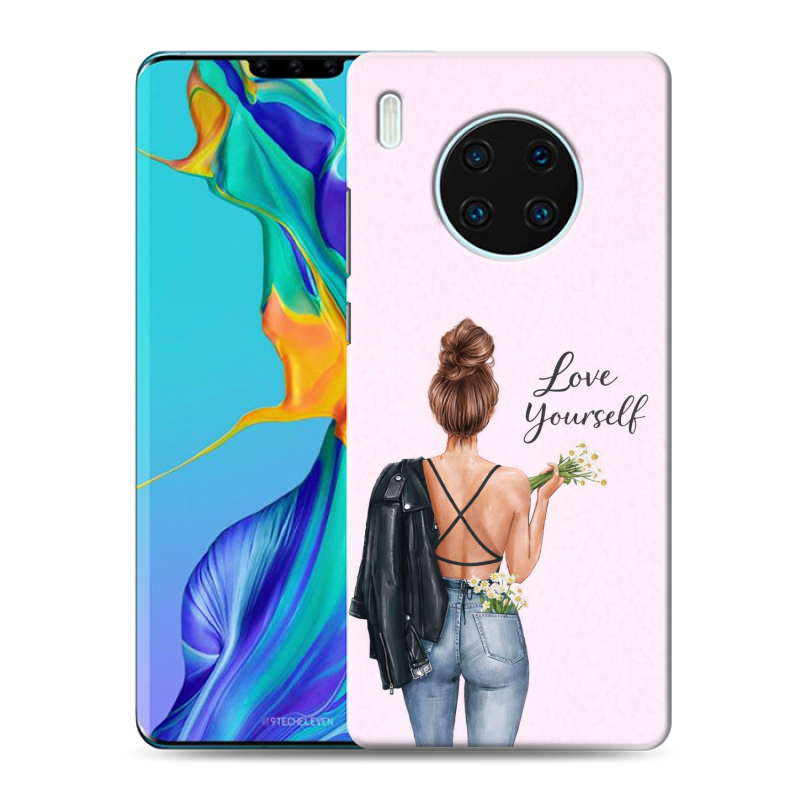 Силиконовый чехол на Huawei Mate 30 Pro с принтом женский Силиконовый чехол на Huawei Mate 30 Pro с принтом женский