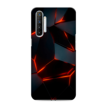 Силиконовый противоударный чехол на Realme XT с принтом Яркие абстракции