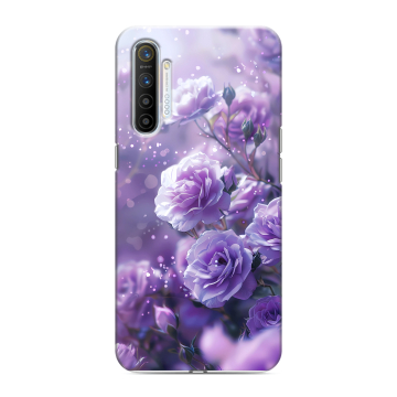 Силиконовый противоударный чехол на Realme XT с принтом Розы цветы Силиконовый противоударный чехол на Realme XT с принтом Розы цветы