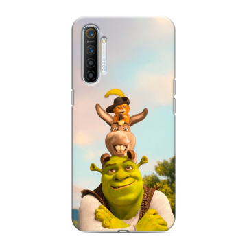 Силиконовый противоударный чехол на Realme XT с принтом Шрек Shrek Силиконовый противоударный чехол на Realme XT с принтом Шрек Shrek