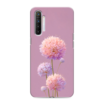 Силиконовый противоударный чехол на Realme XT с принтом Цветы