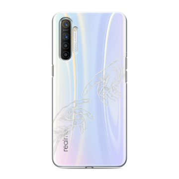 Силиконовый противоударный чехол на Realme XT с принтом Сотворение мира Силиконовый противоударный чехол на Realme XT с принтом Сотворение мира