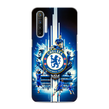 Силиконовый противоударный чехол на Realme XT с принтом Chelsea Челси