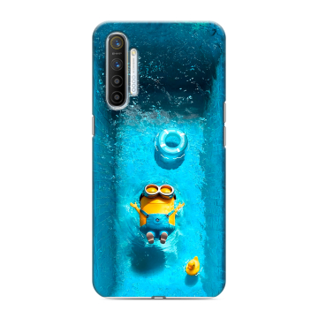 Силиконовый противоударный чехол на Realme XT с принтом Миньоны Силиконовый противоударный чехол на Realme XT с принтом Миньоны