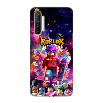 Силиконовый противоударный чехол на Realme XT с принтом Roblox Роблокс Силиконовый противоударный чехол на Realme XT с принтом Roblox Роблокс