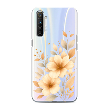 Силиконовый противоударный чехол на Realme XT с принтом для девушки