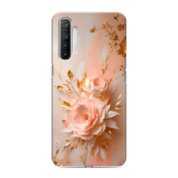 Силиконовый противоударный чехол на Realme XT с принтом женский