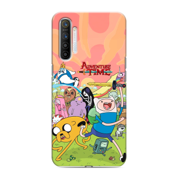 Силиконовый противоударный чехол на Realme XT с принтом Adventure time Время приключений