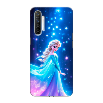 Силиконовый противоударный чехол на Realme XT с принтом Холодное сердце Frozen Силиконовый противоударный чехол на Realme XT с принтом Холодное сердце Frozen