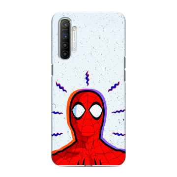 Силиконовый противоударный чехол на Realme XT с принтом Spiderman Человек паук