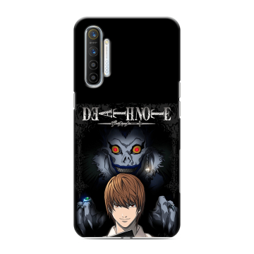 Силиконовый противоударный чехол на Realme XT с принтом Death note Тетрадь смерти