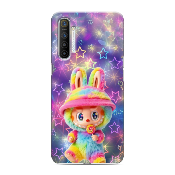 Силиконовый противоударный чехол на Realme XT с принтом Labubu Лабубу Силиконовый противоударный чехол на Realme XT с принтом Labubu Лабубу