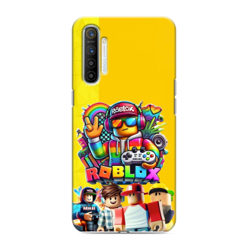 Силиконовый противоударный чехол на Realme XT с принтом Roblox Роблокс Силиконовый противоударный чехол на Realme XT с принтом Roblox Роблокс