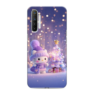 Силиконовый противоударный чехол на Realme XT с принтом Новый год