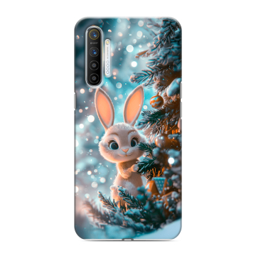 Силиконовый противоударный чехол на Realme XT с принтом Новый год