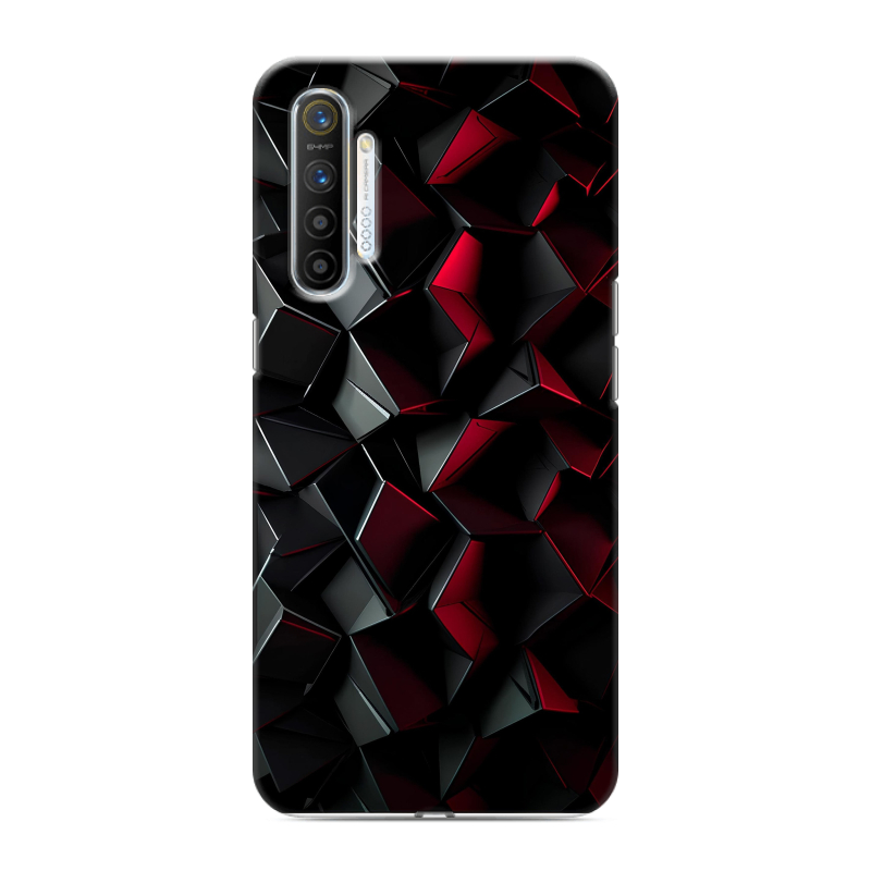 Силиконовый противоударный чехол на Realme XT с принтом Абстракция Силиконовый противоударный чехол на Realme XT с принтом Абстракция