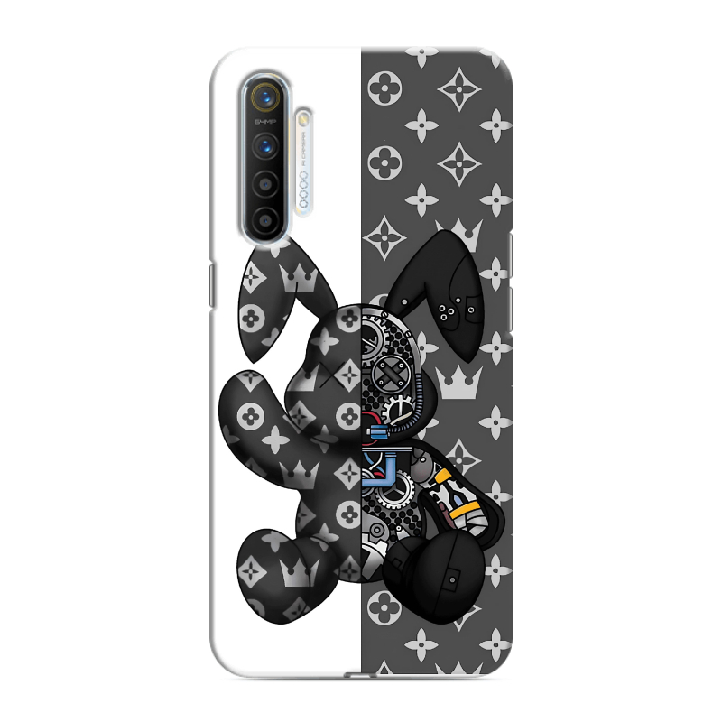 Силиконовый противоударный чехол на Realme XT с принтом Луи робот Силиконовый противоударный чехол на Realme XT с принтом Луи робот